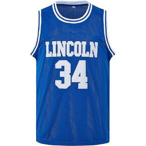 #34 قميص كرة السلة للرجال من مدرسة لينكولن الثانوية يسوع شاتلزوورث in Kuwait