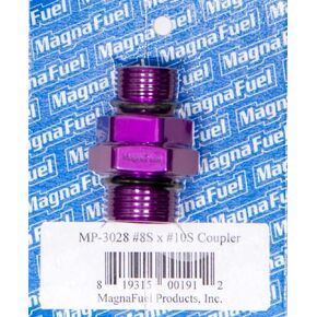 MP-3028-10AN to -8AN Straight Coupler Fitting, Purple
