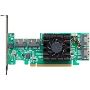 HighPoint Technologies SSD7580C PCIe 4.0 x16 8-Port U.2 NVMe RAID HBA