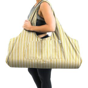 Large Yoga Mat Bag | The ORIGINAL YogiiiTotePRO | Large Yoga Bag or Yoga Mat Carrier with Side Pocket | Fits Most Size Mats