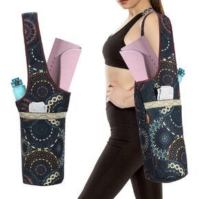 KYKU Yoga Mat Bags for Women Yoga Mat Carrier Tote, Holds More Yoga Accessories, Fits Most Size Mats