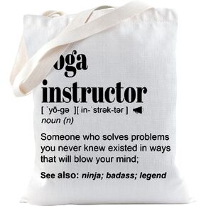 TSOTMO Yoga Instructor Zipper Pouch Makeup Bag Yoga Teacher Appreciation Gift Yoga Instructor Thank You Gift Best Yoga Instructor Ever Gift (YOGA)