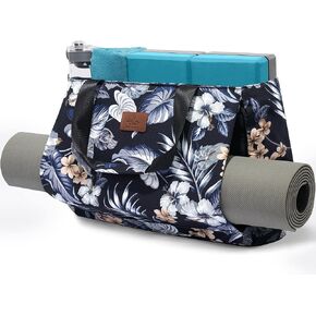 Heathyoga Yoga Mat Bag with Large Mat Carrier Pocket Gym Bag for Women Multi-Functional Yoga Bag Workout Bag for Women Yoga Mat Carrier Gym Tote Bag for Women