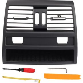 Front AC Vent Compatible with BMW 5 Series 520 523 525 528 530 535 550, Dashboard Center Air Conditioning Grilles for BMW F10 F18 (2010-2016)