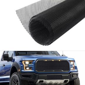 Trimmable Car Grill Mesh,Aluminum Alloy Automotive Grilles,Universal Mesh Grill Insert Fits for Front Bumper Hood Air Vents Spoiler Automotive Exterior Accessories