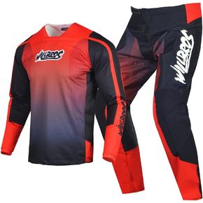 Motocross Jersey Pants Combo Mens MX Gear Set Dirt Bike Offroad Riding Racewear Adult Racing