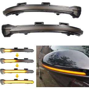 Dynamic LED Turn Signal Light Sequential Side Mirror Marker Indicator Blinker Lamp Compatible With VW Golf MK7 7.5 VII GTI R GTD TSI 2015+