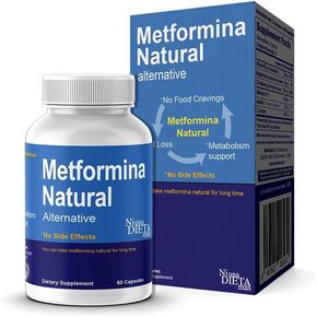 METFORMINA Natural - Weight Loss Aid and Metabolism Support - Dr Salomon (60 Capsules)