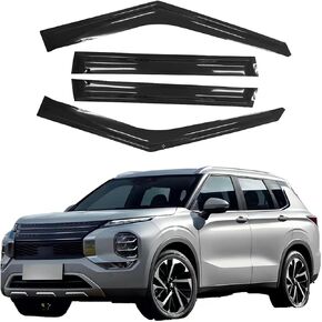 4PCS Window Deflectors Car Outside-Mount Visor Compatible with 2024-2025 Chevy Trax LS 1RS LT 2RS ACTIV Car Accessories Rain Guards Window Visors Vent Deflector