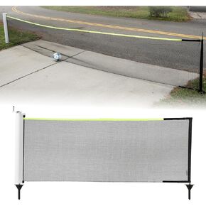 Rukket Driveway Guard Adjustable Barricade Net with Removeable Ground Stakes, Portable Barrier Netting for Sports, Keep Basketballs from Rolling Into The Street in Kuwait