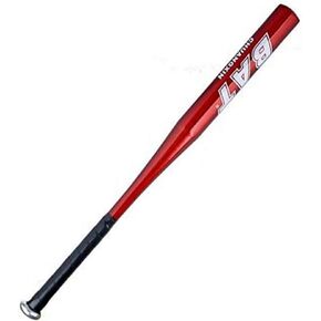 Baseball Bat 25 inch Aluminum Alloy Thick Baseball Stick bar Home Defense (Red)