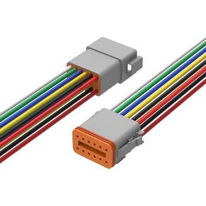 Newdeli Deutsch 12 Pin Connector Kit Waterproof Electrical Connector 16 AWG Male and Female Automotive Wire Connectors for Car Truck Boat, Dt Connector 1 Sets