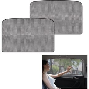 4PCS Strong Magnetic Car Window Shades - Isolation of UV Rays Sun Protection&Cooling Car Window Covers for Sleeping Camping - Full Blackout Window Shades for Car Side Windows