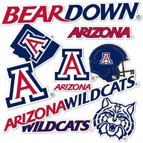University of Arizona Sticker Wildcats UA Stickers Vinyl Decals Laptop Water Bottle Car Scrapbook T2 (Type 2)