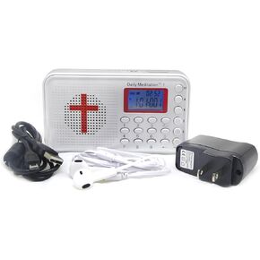 1 NIV Audio Bible Player - New International Version Electronic Bible (with Rechargeable Battery, Charger, Ear Buds and Built-in Speaker)