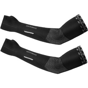 ROCKBROS Arm Warmers Thermal Arm Sleeves with Thumb Holes for Men Women
