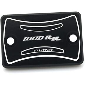 crazy sport Front Rear(2008-2019) Brake Clutch(2004-2007) Fluid Reservoir Cover Fits For HONDA CBR1000RR 1000RR 2004-2019 Tank Cap Motorcycle Accessories motobike (Blue)