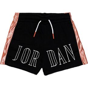 Big Kids Girls Jordan Jumpman Satin Shorts Size X-Large Color Black and Gold in Saudi Arabia