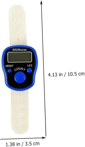 2pcs Finger Counter Digital Finger Supplies Mechanical Number Click Muslim Prayer Beads Plastic Rosary Digital Counter Tally Counter Ring Counters Electronic Finger Counters Tool,Random Color in Kuwait