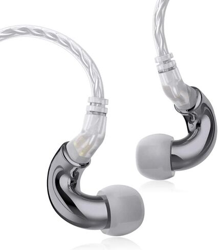Keephifi IEM BLON BL-Mini Zinc Alloy تجويف، سماعات أذن غشائية خفيفة الوزن 6 مم مع كابل قابل للفصل 2Pin لسماعات HiFi Bass IEM للموسيقى والرياضات والفيديو (بدون ميكروفون، مسدس) in Saudi Arabia