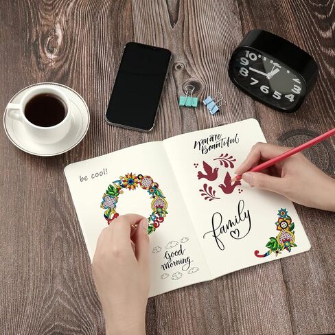 12 Pack Flower Design Dot Grid Notebook Journals Bulk for Traveler, Student and Office, Composition Subject Sketchbook Notebooks with Dotted Grid Paper, 80GSM, 30 Sheets,5.5x 8.3 inch, A5 Size in Kuwait