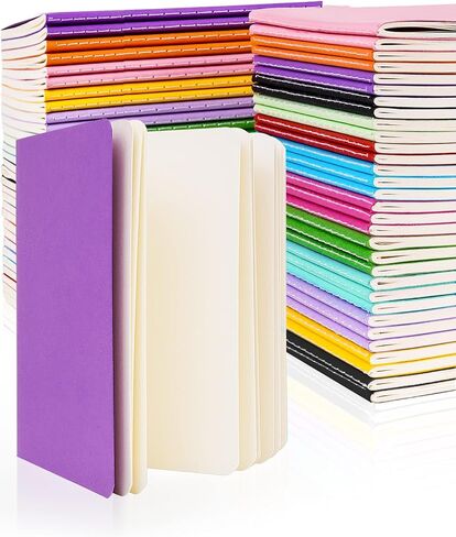 دفتر ملاحظات صغير الحجم 60 حزمة من دفتر يوميات الجيب الفارغ A6 (4.25 × 5.5 بوصة) دفاتر ملاحظات كرافت للأطفال والفصول الدراسية والمدرسة، 60 صفحة/30 ورقة لكل منها، يمكنك صنع ما يعجبك على دفتر الملاحظات in Kuwait