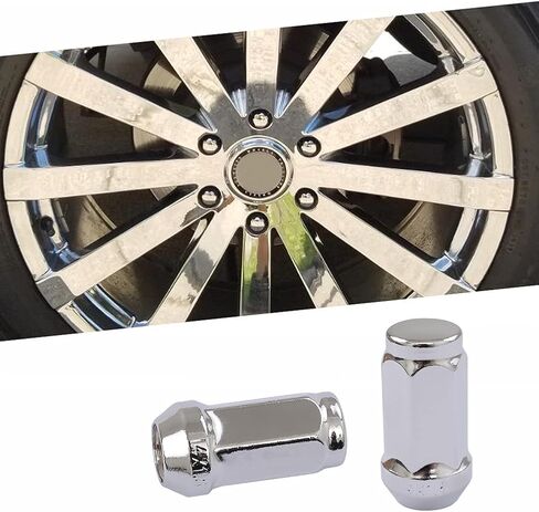 DCVAMOUS 24 قطعة 14x1.5 صواميل عروة سوداء 19 مم سداسية متوافقة مع عجلات Chevy GMC 6 Lug ما بعد البيع - M14x1.5 صواميل ممتدة 1.8 بوصة مقعد مخروطي طويل القامة لسييرا سيلفرادو 1500 سوبربان يوكون تاهو إسكاليد in Kuwait