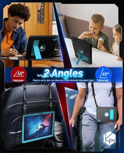 Case for iPad 10th Generation 10.9-inch 2022, iPad 10th Case with Kickstand, 2 in 1 Heavy Duty Shockproof Rugged Protective Cover with Built-in Stand(Army Green) in Saudi Arabia