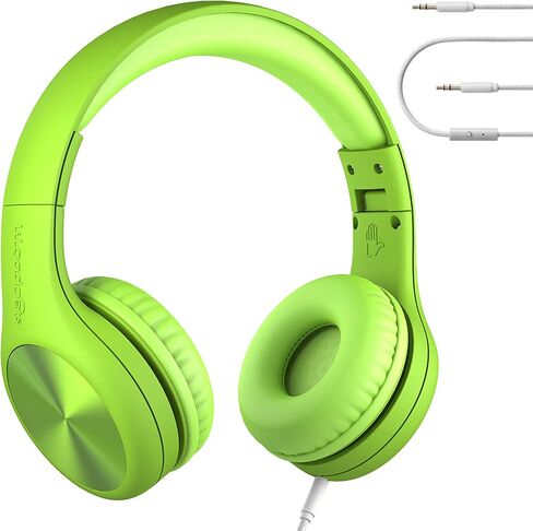 LilGadgets Connect+ Pro Wired Kids Headphones for School with Microphone, Volume Limiting & Noise Cancelling Over-Ear Headset with Cord, SharePort Technology & SoftTouch Padding, Black in Kuwait