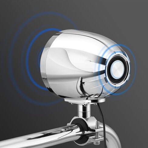 GoHawk TR4-Titan 1600W دراجة نارية بلوتوث 4 مكبرات صوت ستيريو 4.1 قناة نظام مضخم مقاوم للماء 4.25 بوصة كامل المدى حامل المقود مشغل موسيقى MP3 لـ Harley ATV UTV FM راديو USB كروم in Kuwait