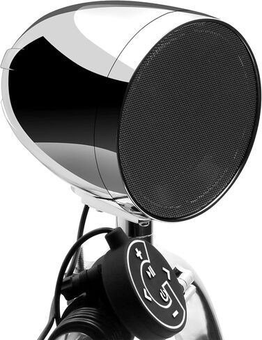 GoHawk TR4-Titan 1600W دراجة نارية بلوتوث 4 مكبرات صوت ستيريو 4.1 قناة نظام مضخم مقاوم للماء 4.25 بوصة كامل المدى حامل المقود مشغل موسيقى MP3 لـ Harley ATV UTV FM راديو USB كروم in Kuwait