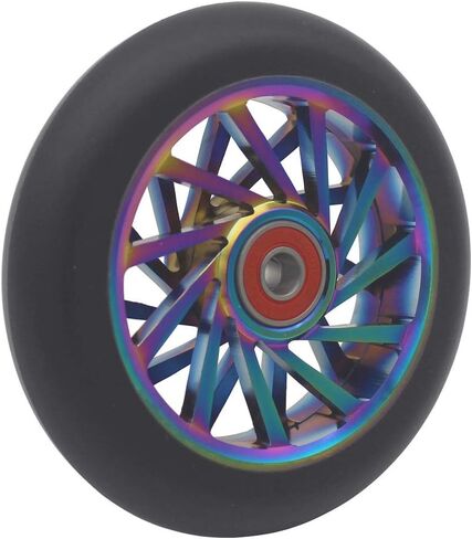 aibiku 110mm Hollow Wheel - Bearings ABEC 11 Installed - Pro Stunt Scooter Wheel fit for Fuzion/Envy/MGP/Lucky TFOX/Vokul Pro Scooter Replacement Wheels in Saudi Arabia