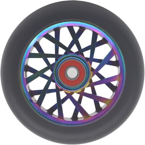 aibiku 110mm Hollow Wheel - Bearings ABEC 11 Installed - Pro Stunt Scooter Wheel fit for Fuzion/Envy/MGP/Lucky TFOX/Vokul Pro Scooter Replacement Wheels in Saudi Arabia