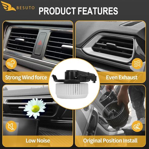 محرك منفاخ سخان HVAC متوافق مع مركبات 17-98 Toy/LEX/Ram، 4Runner Avalon Camry Highlander Tundra Venza | ES300h ES350 GS430 GS460 GS350 RX350 | 1500 (كلاسيكي)، يحل محل PM9351 in Kuwait