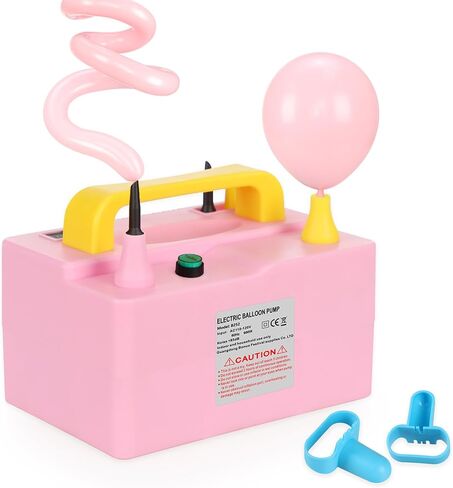 Balloon Pump Electric Portable All-Purpose Double Nozzle, 110v 600w Balloon Inflator Pump for Party Decorations, Quick Balloon FillingGifts: Two Bundling Tools in Saudi Arabia