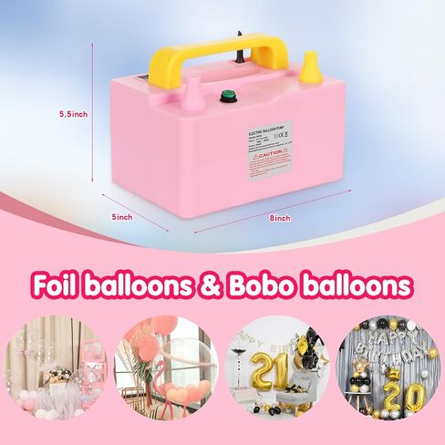 Balloon Pump Electric Portable All-Purpose Double Nozzle, 110v 600w Balloon Inflator Pump for Party Decorations, Quick Balloon FillingGifts: Two Bundling Tools in Saudi Arabia