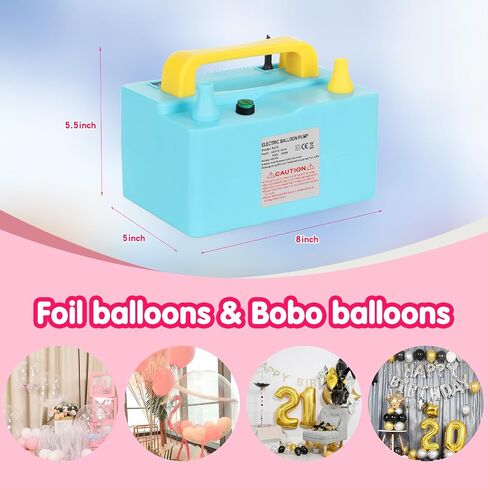 Balloon Pump Electric Portable All-Purpose Double Nozzle, 110v 600w Balloon Inflator Pump for Party Decorations, Quick Balloon FillingGifts: Two Bundling Tools in Saudi Arabia