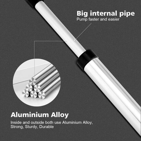 مضخة كروية من سبائك الألومنيوم المطورة، منفاخ هواء رياضي فعال محمول مع إبر وفوهات وخرطوم تمديد لكرة السلة وكرة القدم وكرة القدم والكرة الطائرة وكرة اليوغا وحمام السباحة والبالونات الدائرية العائمة in Kuwait