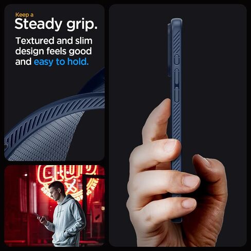 Spigen Liquid Air Designed for iPhone 15 Pro Case (2023) [Military-Grade Protection] - Abyss Green in Saudi Arabia