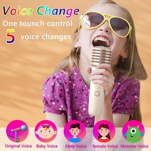 Karaoke Machine for Adults and Kids, Portable Bluetooth Speaker PA System with 2 Wireless Karaoke Microphone, LED Party Lights,Birthday Gift, Camping,Home, Party, Meeting,Outdoor,Toys for Girls Boys in Kuwait