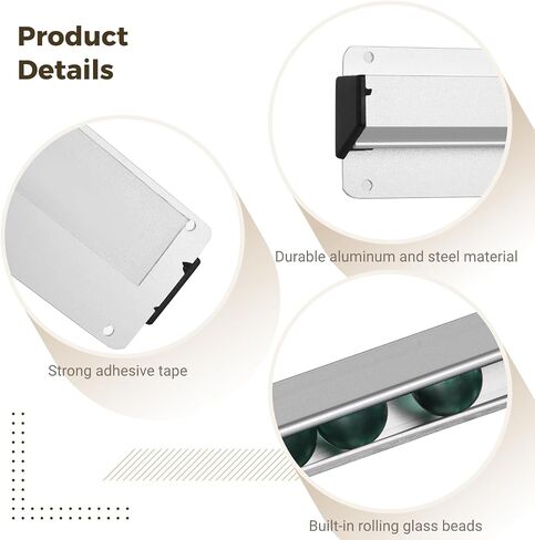 4 PCS Ticket Holder Set for Restaurant Including 2 Pcs 15.7'' Silver Aluminum Slide Check Racks and 2 Pcs 5.5'' Stainless Steel Restaurant Ticket Stabbers, Slide Racks and Receipt Holders in Saudi Arabia