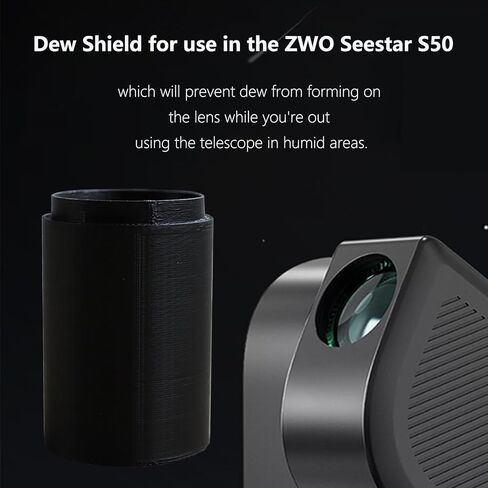Dew Shield for ZWO Seestar S50 Telescope Accessories for ZWO Seestar S50 not Included SeeStar S50 Telescope Black in Saudi Arabia
