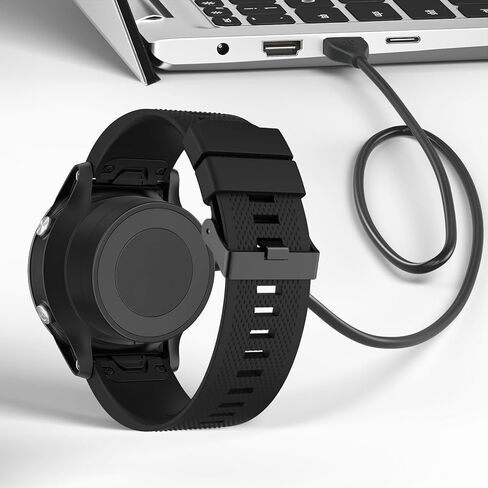 شاحن متوافق مع Garmin Fenix ​​6 6S 6X Pro، Fenix ​​5 5S 5X Plus، Fenix ​​7 7S 7X، Forerunner 935 945 45 45S 245، Approach S10 S40 S60 X10، Vivoactive 3 4 4S، Vivomove 3 3S، Venu in Kuwait