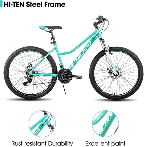 دراجة جبلية للسيدات مقاس 26 بوصة من Hiland، مع إطار يمكن اختراقه، و21 سرعة من Shimano، وشوكة تعليق MTB، دراجة للنساء والرجال البالغين in Saudi Arabia