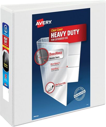 فواصل Avery Jan-Dec لـ 3 مجلدات حلقية، ومجموعات 12 علامة تبويب، وعلامات تبويب جلدية سوداء مطبوعة مسبقًا، و3 مجموعات فواصل مجلد (26180) و3 مجلد حلقات عالي التحمل، وحلقات EZD مقاس 3 بوصات بلمسة واحدة، و1 مجلد أبيض (79193) ) in Saudi Arabia