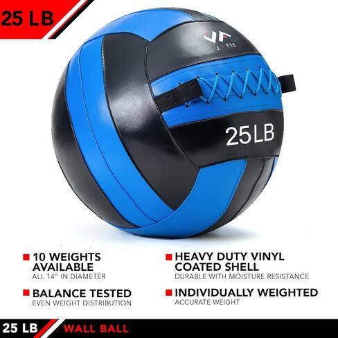 كرة حائط JFIT، 25 رطل، أزرق/أسود in Kuwait