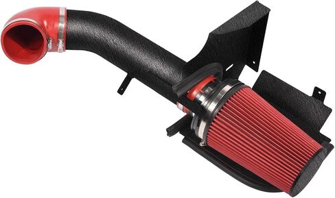 طقم فلتر مدخل هواء بارد 4 بوصة مع درع حراري لـ 99-06 GMC/Chevy V8 4.8L 5.3L 6.0L Silverado 1500 2500 3500 (أسود وأسود) in Saudi Arabia
