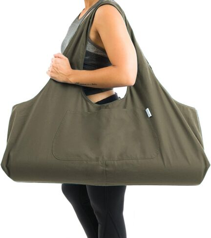 Large Yoga Mat Bag | The ORIGINAL YogiiiTotePRO | Large Yoga Bag or Yoga Mat Carrier with Side Pocket | Fits Most Size Mats in Kuwait