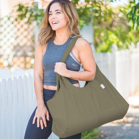 Large Yoga Mat Bag | The ORIGINAL YogiiiTotePRO | Large Yoga Bag or Yoga Mat Carrier with Side Pocket | Fits Most Size Mats in Kuwait