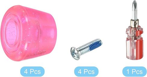 PATIKIL Roller Skate Toe Stops, with Screwdriver 82A Rubber Brake Stoppers Block for Roller Skate Accessories Replacement in Kuwait